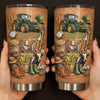 Customer in Austin, Texas wearing Farmhouse Tractor Tumbler, Personalized Custom Name Stainless Steel Insulated Cup, Farm Life Gift fo