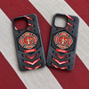 Customer in Austin, Texas wearing Fire Rescue Courage Honor Phone Case for Firefighters First Responders Gift