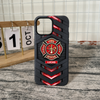 Close-up of Fire Rescue Courage Honor Phone Case for Firefighters First Responders Gift for streetwear fans in Austin, Texas
