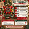 Customer in Austin, Texas wearing Fire Rescue Ornament Personalized Firefighter Christmas Keepsake with Helmet and Axe for Holiday Gif