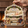 Customer in Austin, Texas wearing First Christmas Ornament Personalized Baby Crib Keepsake, Custom Name 2026 Newborn Holiday Tree Deco