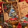Customer in Austin, Texas wearing Fisherman Christmas Tree Ornament Personalized Fish Stack Gift for Anglers