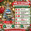 Close-up of Fisherman Christmas Tree Ornament Personalized Fish Stack Gift for Anglers for streetwear fans in Austin, Texas