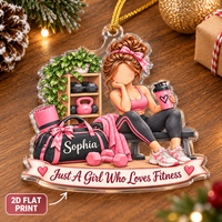 Fitness Girl Ornament - product view 5