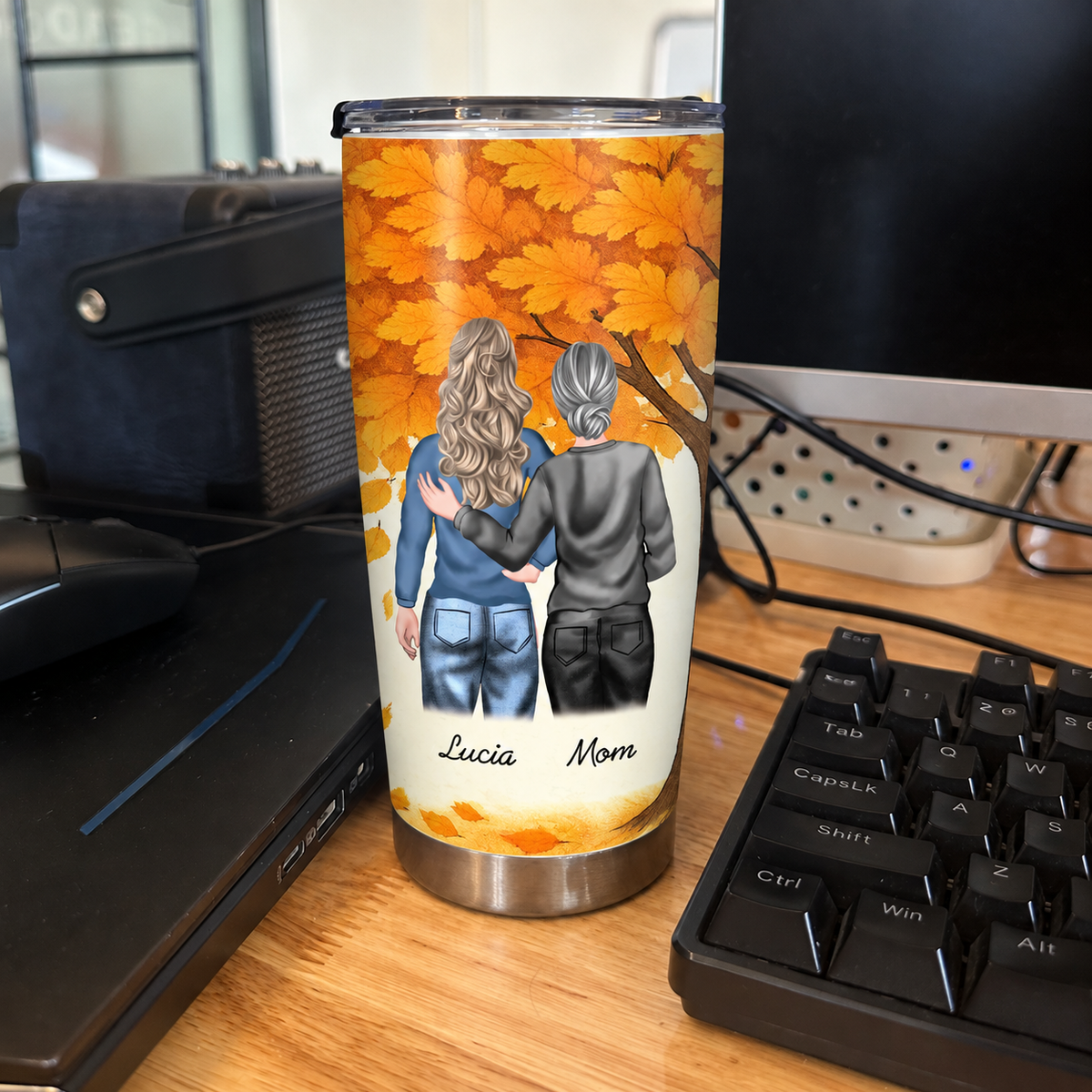 Customer in Austin, Texas wearing For My Granddaughter God Sent You Tumbler Faith Based Gift From Grandma