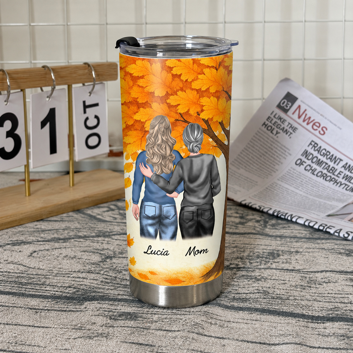 Close-up of For My Granddaughter God Sent You Tumbler Faith Based Gift From Grandma for streetwear fans in Austin, Texas