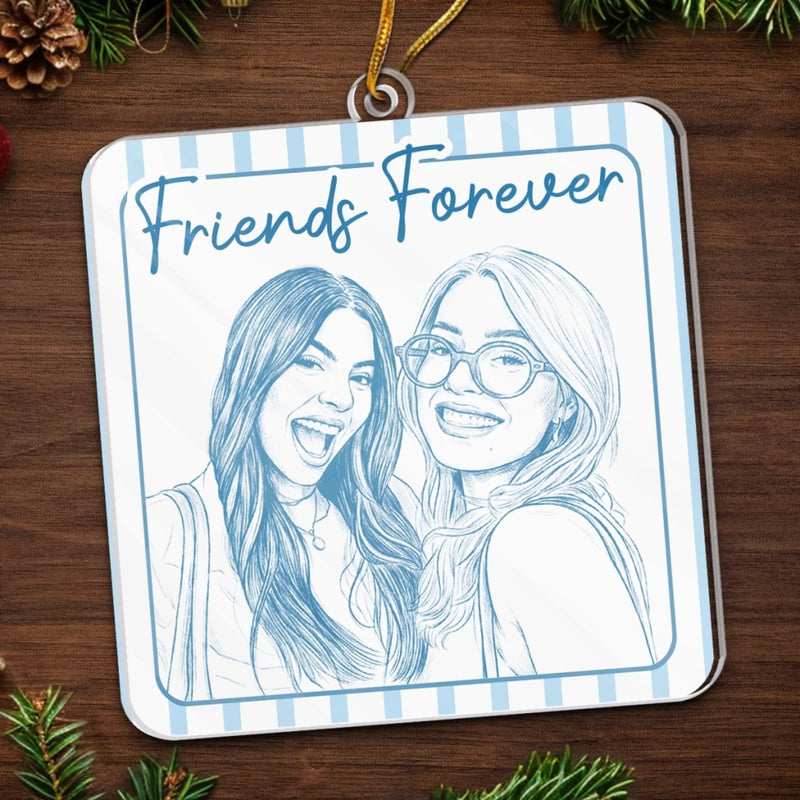 Friends Forever Ornament, Best Friend Christmas Gift, Sentimental Friendship Keepsake for Besties available at our Austin, Texas warehouse