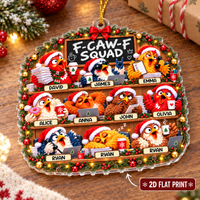 Funny Bird Squad Ornament - product view 5