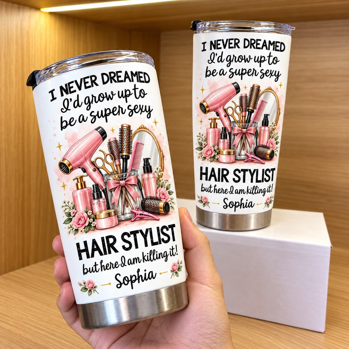 Funny Hairstylist Tumbler - main product view