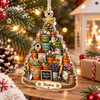 Customer in Austin, Texas wearing Garden Queen Ornament Life is Better in the Garden Acrylic Christmas Tree Decor Gift for Plant Lover