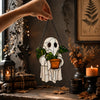 Ghost Stained Glass Plant Suncatcher Cute Halloween Window Decor Gift for Plant Lovers