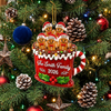Close-up of Gingerbread Family Hot Cocoa Mug Christmas Ornament, Personalized Family Keepsake Holiday Tree Decor for streetwear fans in Austin, Texas