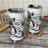 Golf Equipment Flat Lay Tumbler Personalized Gift for Golfer Men Dad on a hanger, ready to ship from Austin, Texas