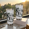 Customer in Austin, Texas wearing Golf Equipment Flat Lay Tumbler Personalized Gift for Golfer Men Dad