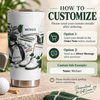 Close-up of Golf Equipment Flat Lay Tumbler Personalized Gift for Golfer Men Dad for streetwear fans in Austin, Texas
