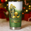 Close-up of Golf Lover Personalized Tumbler Custom Name Stainless Steel Travel Cup for Golfer Gift for streetwear fans in Austin, Texas