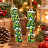 Customer in Austin, Texas wearing GRACE Ornament Christian Christmas Tree Decor Pine Branch Lights Acrylic Hanging Gift