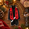 Customer in Austin, Texas wearing Graduation Ornament Personalized Acrylic Cap and Gown Keepsake Gift for High School or College Class