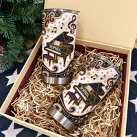 Personalized Grand Piano Music Tumbler Custom Name Pianist Gift - product view 6