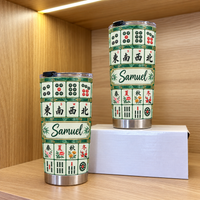 Green Mahjong Tile Tumbler - product detail 3