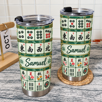 Green Mahjong Tile Tumbler - product detail 5