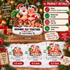 Close-up of Growing Old Together Funny Christmas Ornament Personalized Couples Gift Tropical Santa for streetwear fans in Austin, Texas