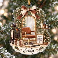 Hair Salon Ornament - design view