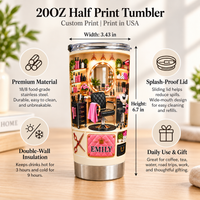 Personalized Hair Salon Tumbler Custom Name Hairstylist Gift - product view 8