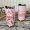 Close-up of Hairapist Definition Tumbler Funny Hairstylist Gift for Cosmetologists for streetwear fans in Austin, Texas