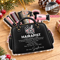 Personalized Hairapist Tool Bag Ornament Hairstylist Christmas Gift - product view 7