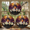 Halloween Ghost Family Stained Glass Decoration Ornament, Personalized Spooky Suncatcher Hanging Dec on a hanger, ready to ship from Austin, Texas