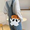 [Made to order 9 days] Halloween Ghost Pumpkin Crossbody Bag Spooky Cute Kawaii Trick or Treat Purse for Women