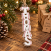 Customer in Austin, Texas wearing HOME BASE Ornament Baseball Christmas Tree Decor New Home Gift