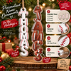 Customer in Austin, Texas wearing HOME BASE Ornament Baseball Christmas Tree Decor New Home Gift