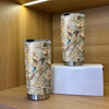 Hummingbird Magnolia Tumbler Personalized Stainless Steel Insulated Cup for Nature Lovers available at our Austin, Texas warehouse
