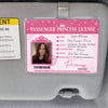 Bojjico Passenger Princess Car Sun Visor Photo Frame Clip Custom Novelty Card Holder For Girlfriend Wife Girly Coquette Preppy Aesthetic Clear Acrylic Auto Interior Accessories Cute Car Decor Funny Couples Gift Ideas