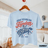 BojjiCo 250 Years Of Freedom Cowboy Graphic Boxy Tee For Women Retro Western Cowgirl Aesthetic Ivory Cotton T-Shirt 1776-2026 4th Of July Patriotic Shirt Summer Festival Top Independence Day Country Music Gift