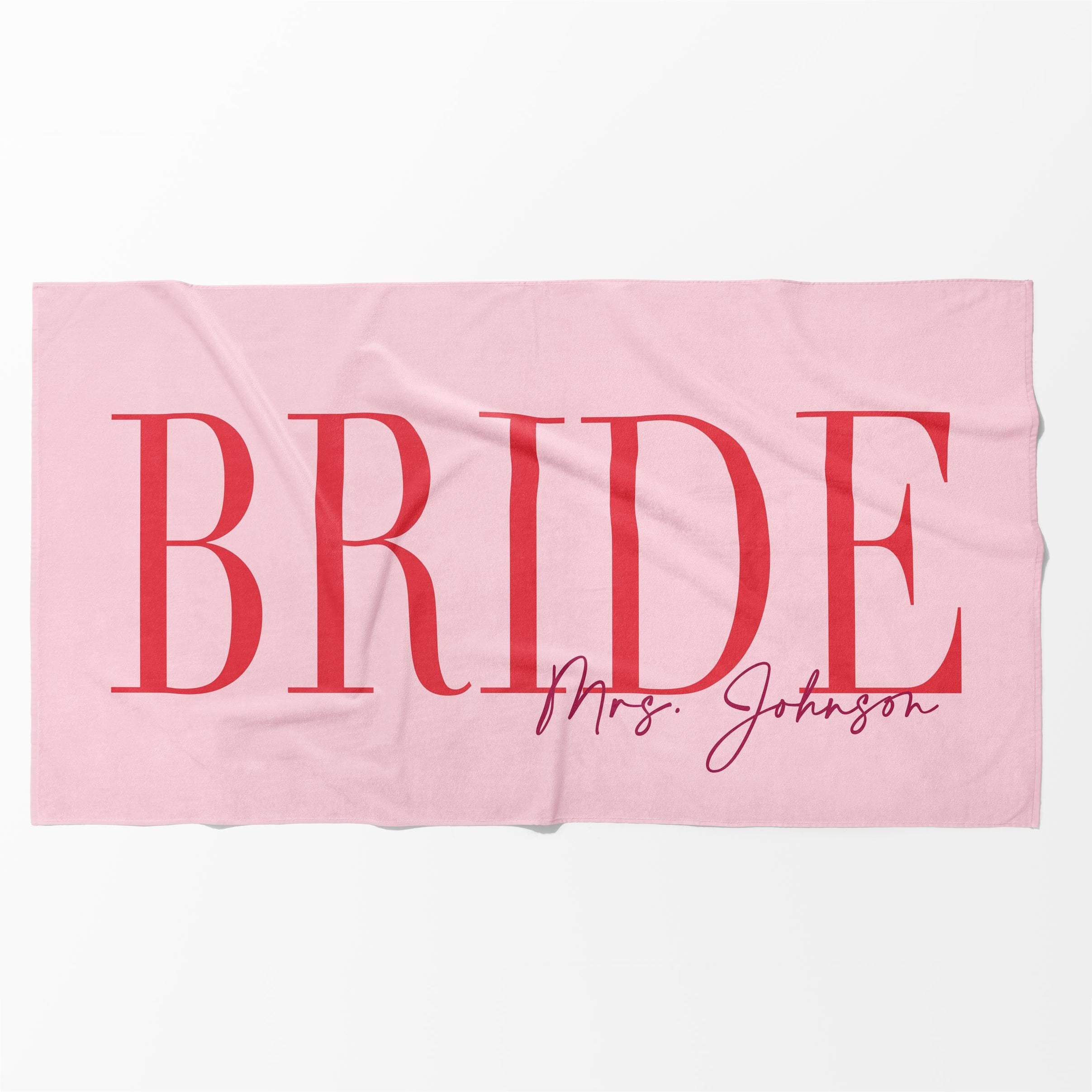 Bojjico Custom Personalized Future Mrs Bride Beach Towel for Women Elegant Coastal Aesthetic Light Blue Pool Towel Bachelorette Party Favor Bridal Shower Gift Honeymoon Travel Essential Summer Vacation Accessory Quick Dry