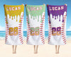 Bojjico Personalized Custom Baseball Drip Beach Matching Towel for Kids Boys Sports Fans Summervibes Aesthetic Ice Cream Sprinkles Pattern Quick Dry Microfiber Pool Bath Towel Custom Name Number Baseball Player Gifts Summer Holiday Vacation