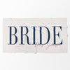 Bojjico Custom Personalized Future Mrs Bride Beach Towel for Women Elegant Coastal Aesthetic Light Blue Pool Towel Bachelorette Party Favor Bridal Shower Gift Honeymoon Travel Essential Summer Vacation Accessory Quick Dry