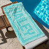 Bojjico Personalized Retro Name Custom Beach Towel For Women Kids Girls Trip 2026 Preppy Aesthetic Pink Teal Red Microfiber Pool Towels Bridesmaid Gifts Monogrammed Bachelorette Party Favors Summer Travel Beach Vacation Essentials Accessories