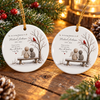Customer in Austin, Texas wearing In Loving Memory Of Those We Love Don't Go Away Memorial Ornament Personalized Sympathy Gift