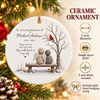 Customer in Austin, Texas wearing In Loving Memory Of Those We Love Don't Go Away Memorial Ornament Personalized Sympathy Gift