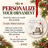 Customer in Austin, Texas wearing In Loving Memory Of Those We Love Don't Go Away Memorial Ornament Personalized Sympathy Gift