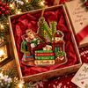 Close-up of Just A Girl Who Loves Books Ornament Just One More Chapter Book Lover Christmas Gift for streetwear fans in Austin, Texas