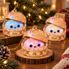 Close-up of Kawaii Galaxy Dumpling Steamer Basket Ornament Personalized Custom Name Christmas Tree Decor for streetwear fans in Austin, Texas