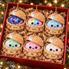 Customer in Austin, Texas wearing Kawaii Galaxy Dumpling Steamer Basket Ornament Personalized Custom Name Christmas Tree Decor