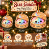 Customer in Austin, Texas wearing Kawaii Galaxy Dumpling Steamer Basket Ornament Personalized Custom Name Christmas Tree Decor