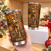 Personalized Lineman Tumbler Custom Name Power Line Worker Gift - product view 4
