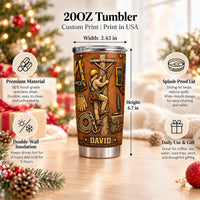 Personalized Lineman Tumbler Custom Name Power Line Worker Gift - product view 8